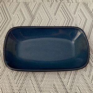 Varick blue oval tray